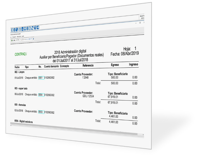 Reporte CONTPAQi Bancos