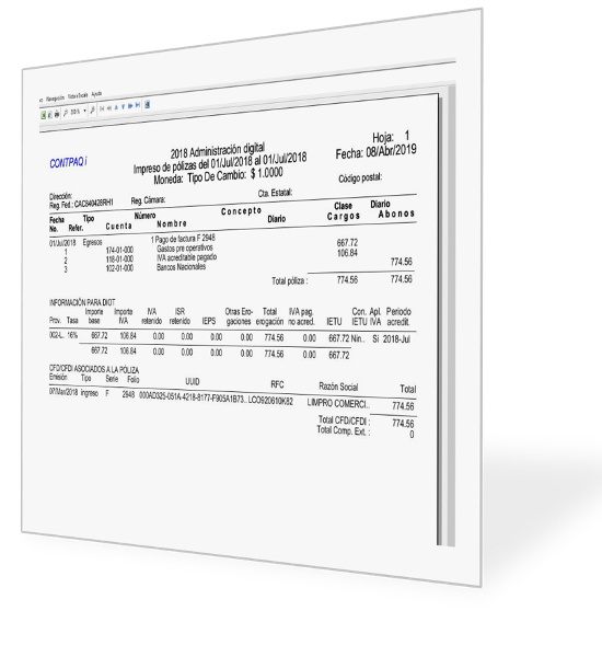 Reporte CONTPAQi Bancos